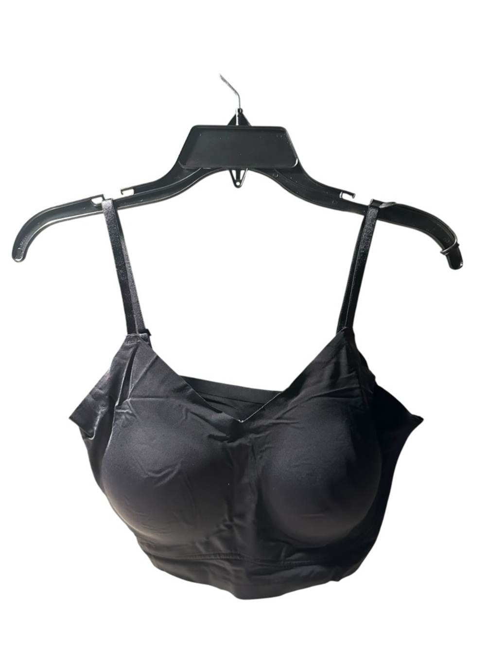 True & Co True Body Lift Bra Black Size Large Wireless Seamless Comfort - Picture 2 of 10